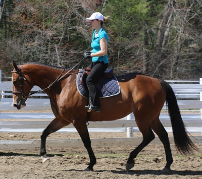 Carly Cibelli riding a horse
